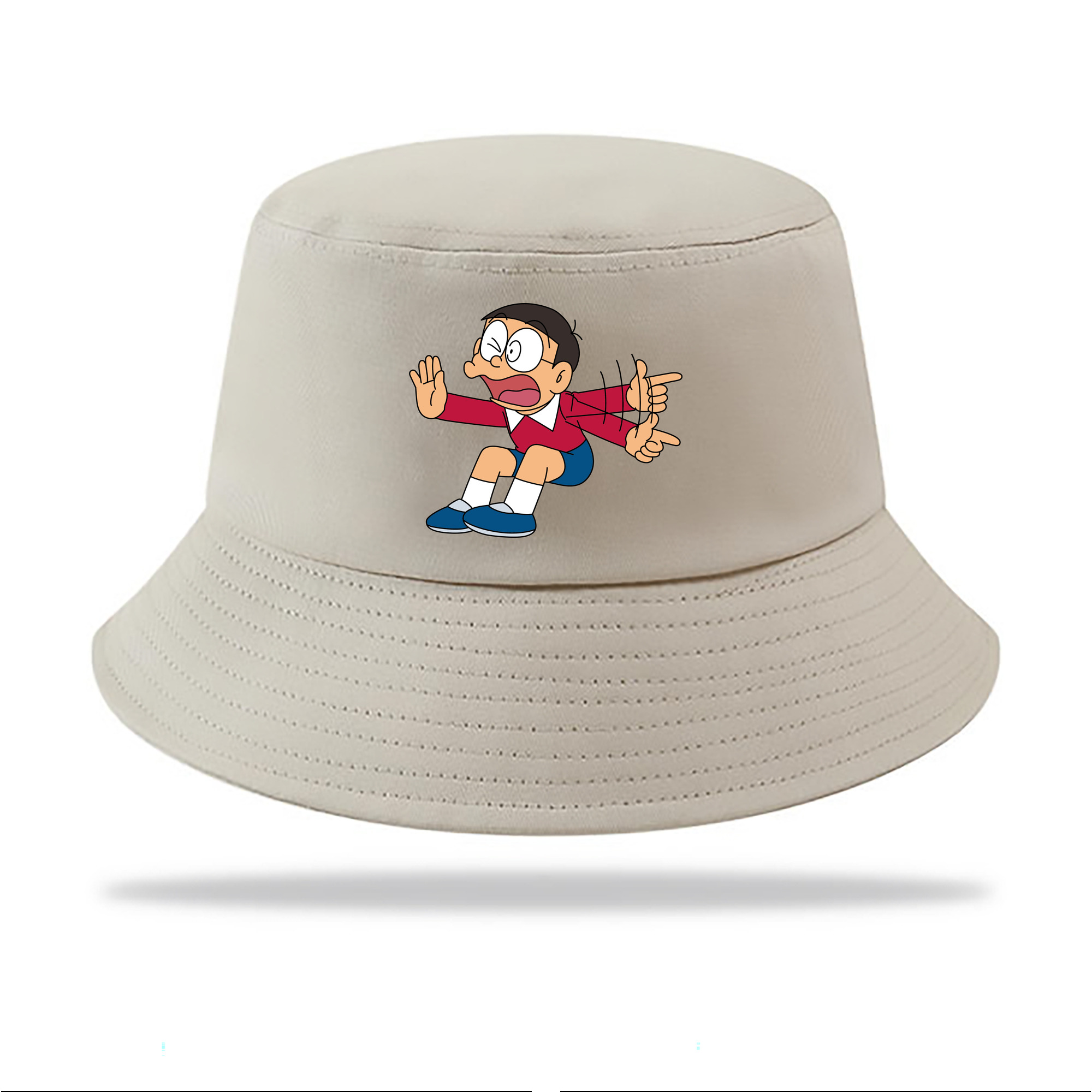 （画像用） ドラえもん 野比 のび太 Doraemon Nobita Nobi アウトドア日除けバケットハット